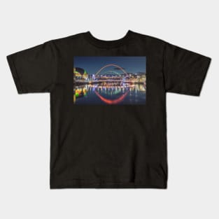 Tyne Bridges Lit Up Kids T-Shirt